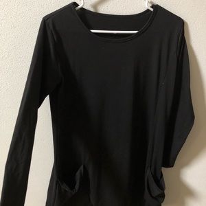 Shein Black Long Sleeve Dress with Pockets